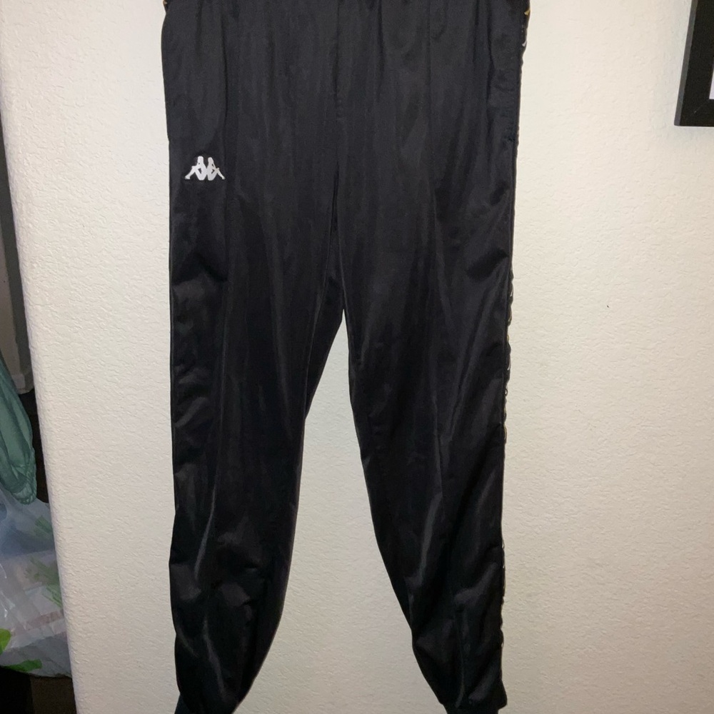 Kappa Black Track Pants